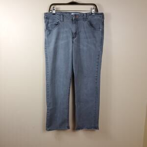 Lee Gray Wash Straight Fit Straight-Leg Jeans Size 34x30